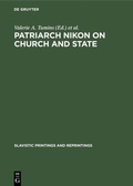 Cover: Patriarch Nikon on Church and State - De Gruyter Mouton