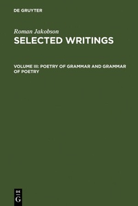 Abbildung von: Poetry of Grammar and Grammar of Poetry - De Gruyter Mouton