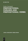 Cover: Prepositional Phrases and Prepositional Verbs - De Gruyter Mouton