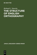 Cover: The Structure of English Orthography - De Gruyter Mouton