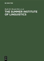 Cover: The Summer Institute of Linguistics - De Gruyter Mouton