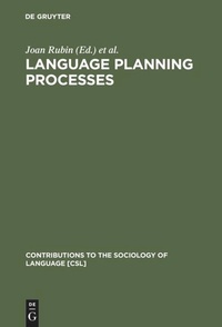 Bild vergrößern Bild: Language Planning Processes - De Gruyter Mouton