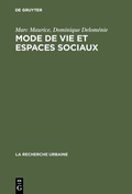 Cover: Mode de vie et espaces sociaux - De Gruyter Mouton