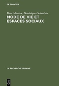 Cover: Mode de vie et espaces sociaux - De Gruyter Mouton