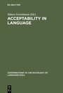 Cover: Acceptability in Language - De Gruyter Mouton