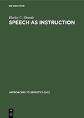 Cover: Speech as Instruction - De Gruyter Mouton