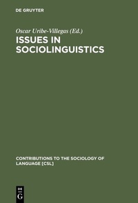 Abbildung von: Issues in Sociolinguistics - De Gruyter Mouton