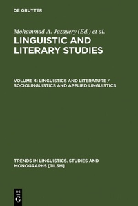 Abbildung von: Linguistic and Literary Studies / Linguistics and Literature / Sociolinguistics and Applied Linguistics - De Gruyter Mouton