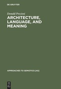 Cover: Architecture, Language, and Meaning - De Gruyter Mouton