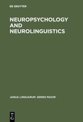 Cover: Neuropsychology and Neurolinguistics - De Gruyter Mouton