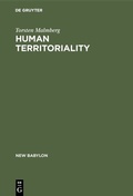 Cover: Human Territoriality - De Gruyter Mouton