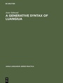 Cover: A Generative Syntax of Luangiua - De Gruyter Mouton