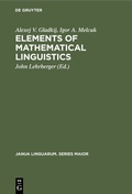 Cover: Elements of Mathematical Linguistics - De Gruyter Mouton