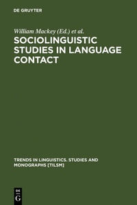 Enlarge image Cover: Sociolinguistic Studies in Language Contact - De Gruyter Mouton