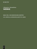 Cover: Epistula ad episcopos Aegypti et Libyae - De Gruyter
