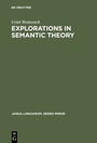 Cover: Explorations in Semantic Theory - De Gruyter Mouton