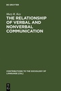 Cover: The Relationship of Verbal and Nonverbal Communication - De Gruyter Mouton