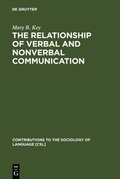 Cover: The Relationship of Verbal and Nonverbal Communication - De Gruyter Mouton