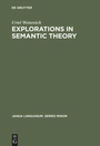 Cover: Explorations in Semantic Theory - De Gruyter Mouton