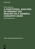 Cover: A Functional Analysis of Present Day English on a General Linguistic Basis - De Gruyter Mouton