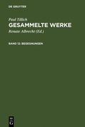 Cover: Begegnungen - De Gruyter
