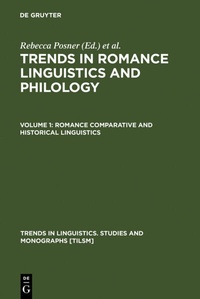Enlarge image Cover: Romance Comparative and Historical Linguistics - De Gruyter Mouton