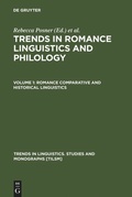 Cover: Romance Comparative and Historical Linguistics - De Gruyter Mouton