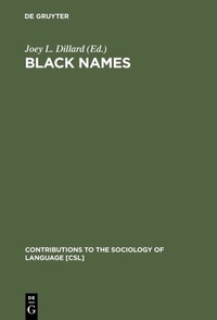 Abbildung von: Black Names - De Gruyter Mouton