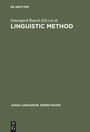 Cover: Linguistic Method - De Gruyter Mouton