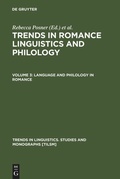 Cover: Language and Philology in Romance - De Gruyter Mouton