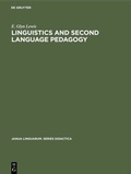 Cover: Linguistics and Second Language Pedagogy - De Gruyter Mouton