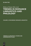 Cover: Synchronic Romance Linguistics - De Gruyter Mouton