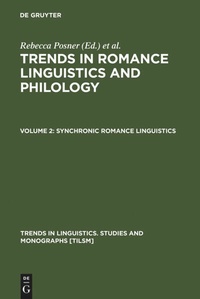 Enlarge image Cover: Synchronic Romance Linguistics - De Gruyter Mouton