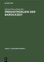 Cover: Predigtmärlein der Barockzeit - De Gruyter