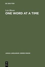 Bild: One Word at a Time - De Gruyter Mouton