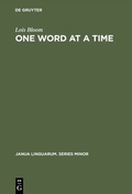 Cover: One Word at a Time - De Gruyter Mouton