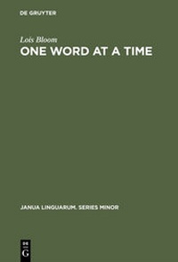 Bild vergrößern Bild: One Word at a Time - De Gruyter Mouton