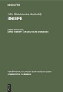 Cover: Briefe an deutsche Verleger - De Gruyter
