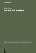 Cover: Modern Satire - De Gruyter Mouton