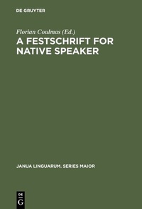 Abbildung von: A Festschrift for Native Speaker - De Gruyter Mouton