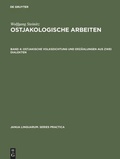 Cover: Ostjakische Volksdichtung und Erz&auml;hlungen aus zwei Dialekten - De Gruyter Mouton