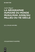 Cover: Le milieu naturel - De Gruyter Mouton