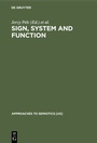 Cover: Sign, System and Function - De Gruyter Mouton