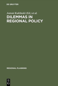 Abbildung von: Dilemmas in Regional Policy - De Gruyter Mouton