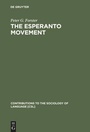 Cover: The Esperanto Movement - De Gruyter Mouton