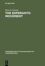 Cover: The Esperanto Movement - De Gruyter Mouton