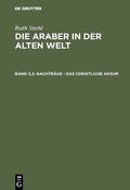 Cover: Nachtr&auml;ge - Das christliche Aksum - De Gruyter