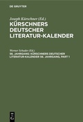 Cover: K&uuml;rschners Deutscher Literatur-Kalender. 56. Jahrgang 1974 - De Gruyter
