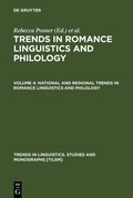 Cover: National and Regional Trends in Romance Linguistics and Philology - De Gruyter Mouton