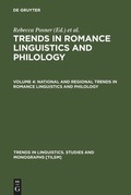 Cover: National and Regional Trends in Romance Linguistics and Philology - De Gruyter Mouton